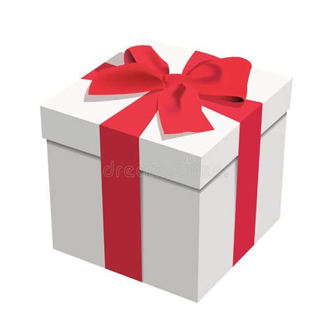 Christmas Gift Box Vector Isolated Stock Vector - Illustration of ribbon, cover: 240635410