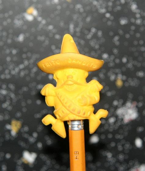 Vintage Frito Bandito Eraser Pencil Top by Frito by LookHiLookLow