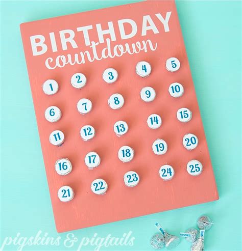 Birthday Countdown - Pigskins & Pigtails