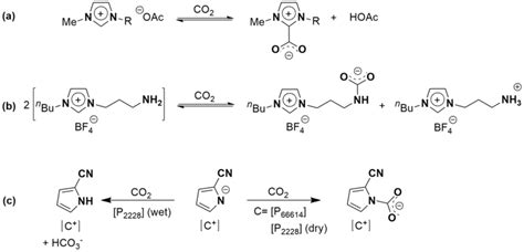 Examples of CO2 absorption mechanisms (besides the physisorption) in... | Download Scientific ...