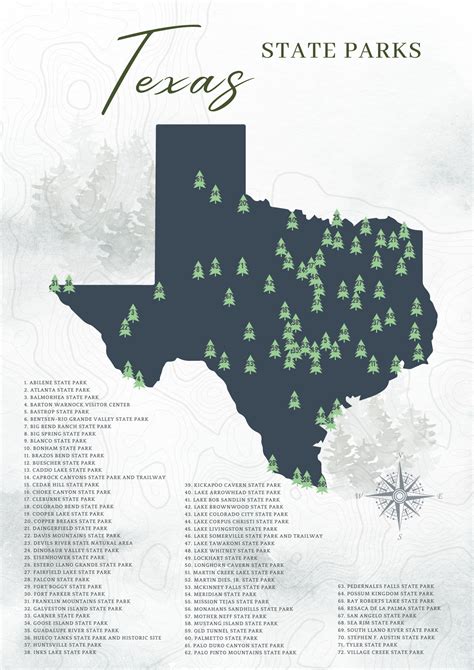 Texas State Park Map: Adventure in the Lone Star State