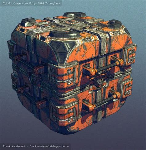 Frank Vanderwel's Art Blog: Sci-Fi Crate, Low Poly | Scifi crate | Sci fi environment, Sci fi ...