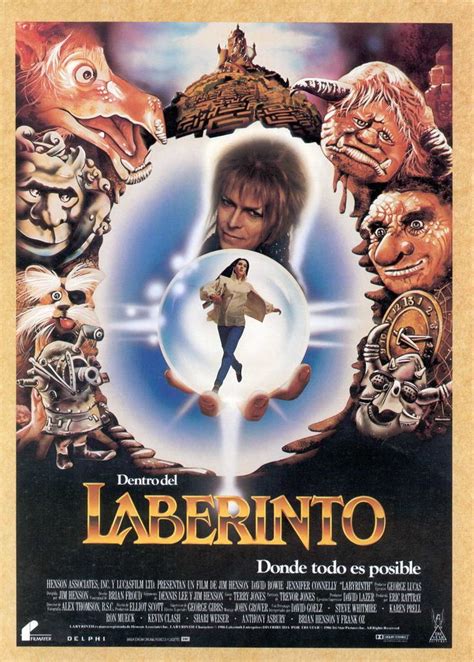 Labyrinth (1986) - Spanish Poster | Carteles de películas, Laberintos, Dentro del laberinto