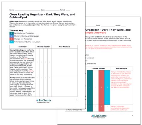 Dark They Were, and Golden Eyed Study Guide | Literature Guide | LitCharts