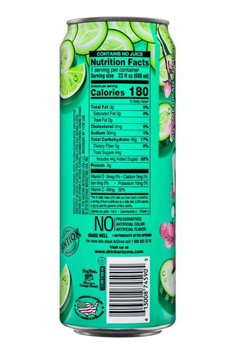 arizona tea ingredients