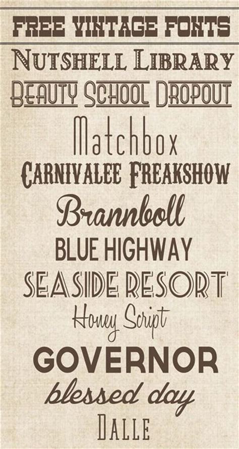 free vintage fonts | Typography fonts, Vintage fonts, Fancy fonts