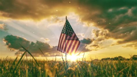 American Patriotic Flag In Field Stock Motion Graphics SBV-314787985 - Storyblocks