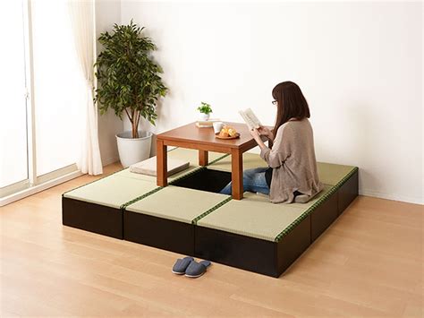 Tatami-za: Modular furniture lets you enjoy tatami reed flooring and ...