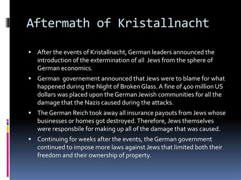 PPT - The Events of Kristallnacht November 9-10 1938 PowerPoint ...