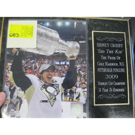 SIDNEY CROSBY 'SID THE KID' PITTSBURPH PENGUINS 2009 STANLEY CUP ...