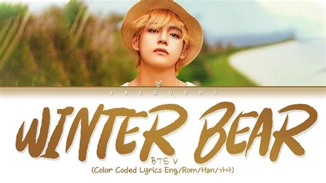 BTS V - Winter Bear (Color Coded Lyrics Eng) - YouTube