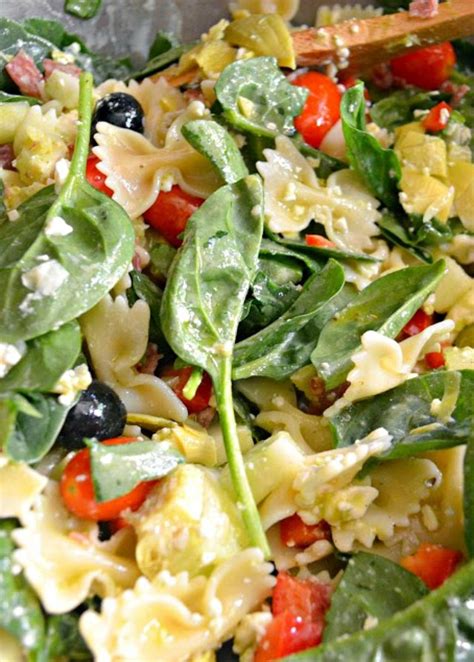 Italian Antipasto Pasta Salad With Basil Vinaigrette | Serena Bakes Simply From Scratch