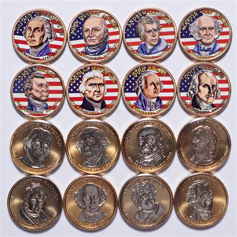 Colorized Presidential Dollars 16-Coin Lot - Numismax