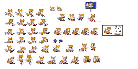 Tails sprites by sonicfanman on DeviantArt