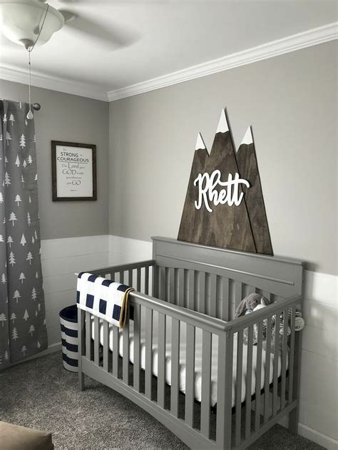 50 Cute Nursery Ideas For Baby Boy (45 | Baby nursery, Baby boy rooms, Baby boy nurseries