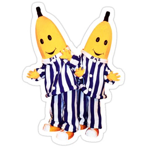 "Bananas in Pajamas - B1 and B2" Stickers by DGArt | Redbubble