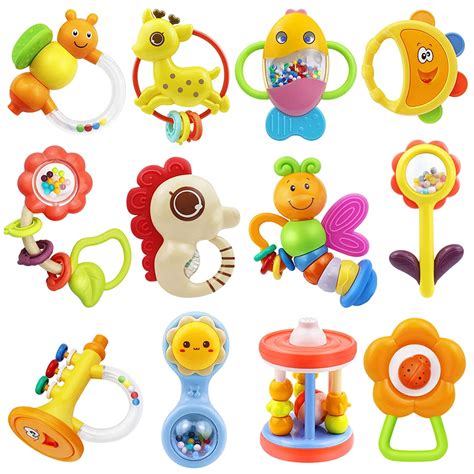 MOONTOY Baby Toys 3-6 Months, Baby Teething Toys for Babies 0-6 Months ...