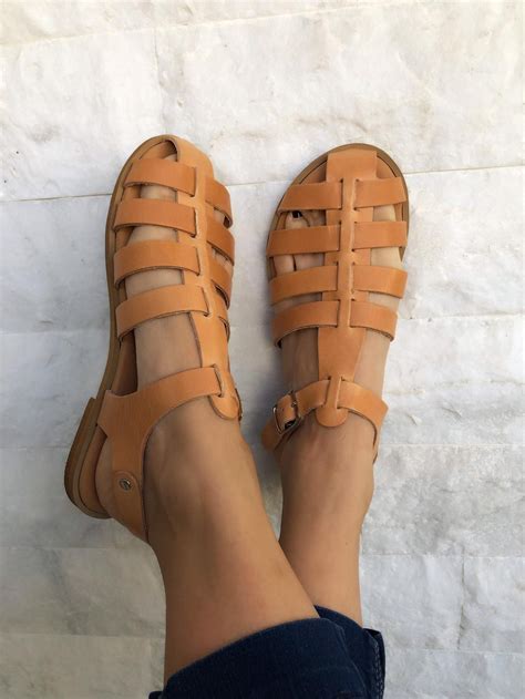 Gladiator Sandals Women, Leather Sandals, Greek Sandals, Brown Sandals ...