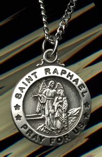 St. Raphael Sterling Medal 13/16", # 19611