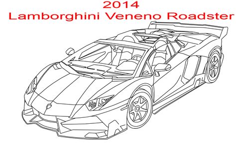 2014 Lamborghini Veneno Roadster Line Art by MarcusMcCloud100 on DeviantArt