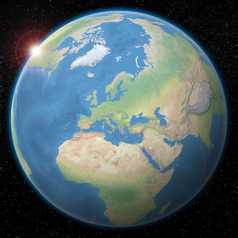 3D Terrain Maps: Earth from Space