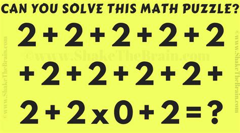 Best maths puzzles with answers