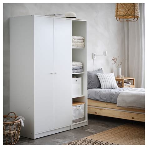 KLEPPSTAD Wardrobe with 2 doors - white - IKEA