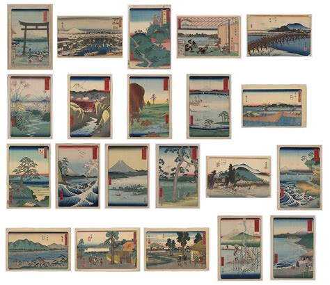 Japanese WOODBLOCK Print Art 1850's Utagawa Hiroshige Ukiyo-e ultra Hi Res .jpg 300dpi Vol.1 ...