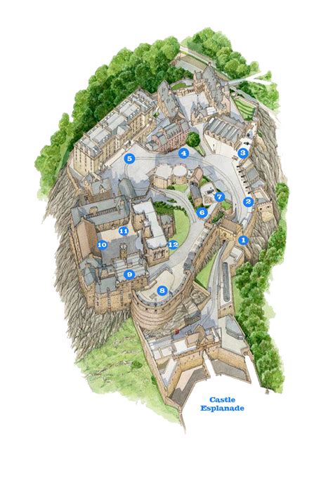 Great Castles - Edinburgh Castle Floor Plan