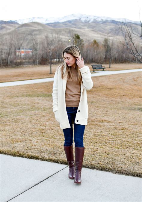 brown riding boots outfit - Georgetta Pitts