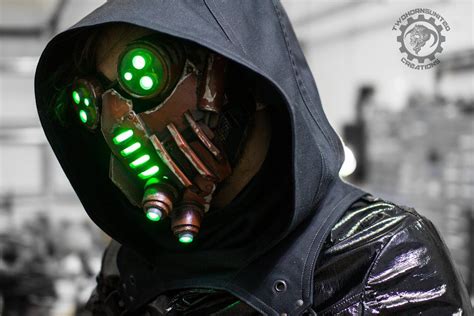 The Petrifier - Demon tech cyberpunk LED mask by TwoHornsUnited ...