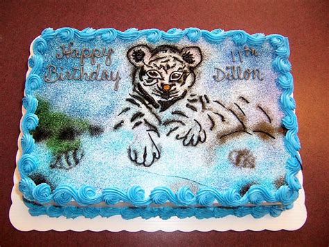 White Tiger Birthday Cake | custom | Linda's Kitchen | Flickr