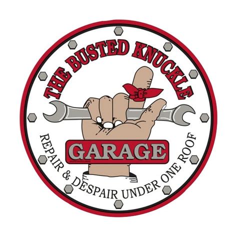 Busted Knuckle Garage, Garage Sign, Antique Metal Sign