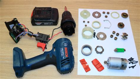 Bosch GSR Lithium-Ion Cordless Drill Driver Opening/ Repair and Look ...