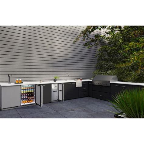 U-Line Outdoor Keg/Refrigerator Combo 24", Reversible Hinge - Stainless ...