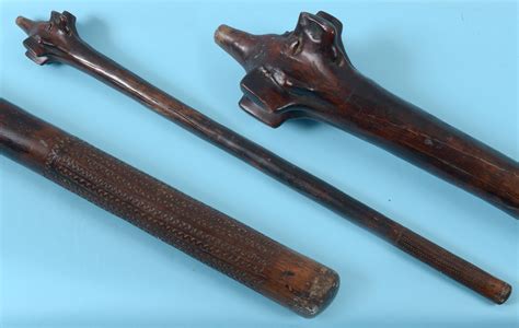 Bidders to battle for Fijian war clubs - Antique Collecting