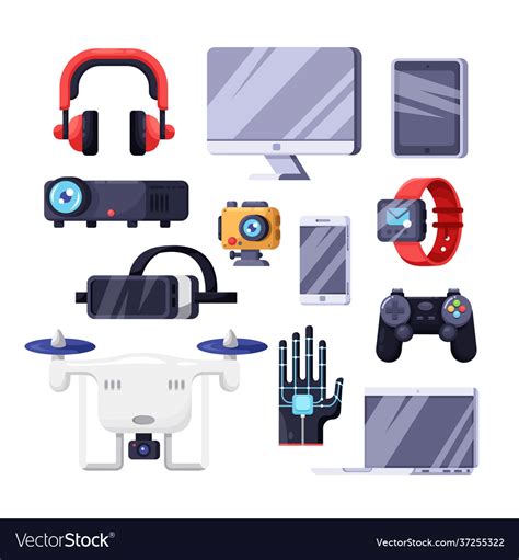 Modern smart gadgets multimedia technology Vector Image