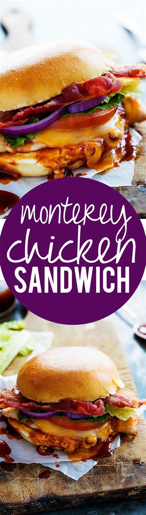 Monterey Chicken Sandwiches - Creme De La Crumb | Recipes, Monterey chicken, Cooking recipes