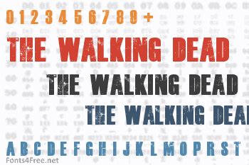 The Walking Dead Font Download - Fonts4Free