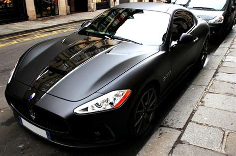 Matte Black Maserati GranTurismo S | Maserati granturismo, Maserati ...