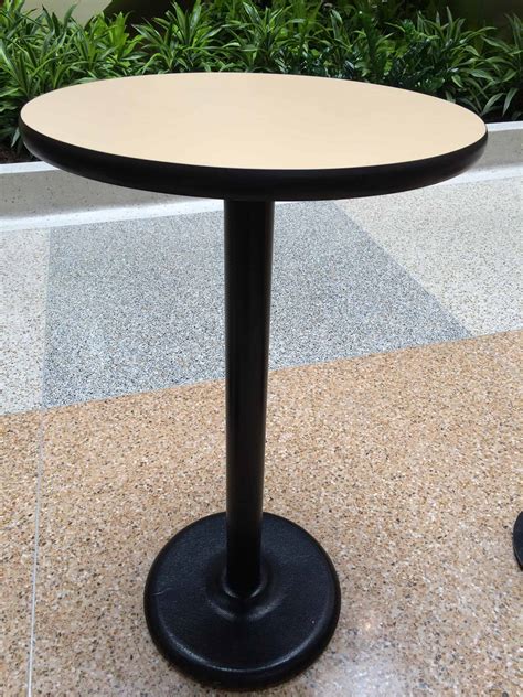 Used Round Bar Height Tall 2ft Diameter Tables