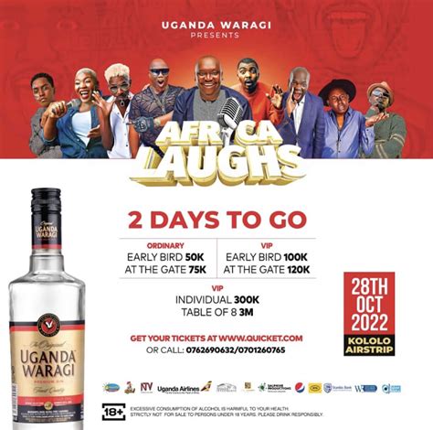 Africa Laughs comedy show is back at Kololo Airstrip