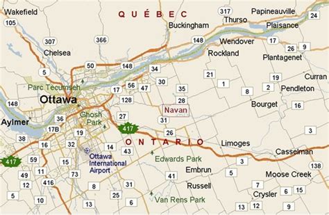 Navan, Ontario area map & More