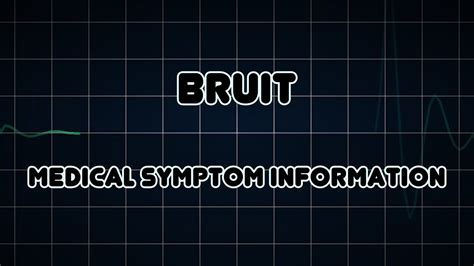 Bruit (Medical Symptom) - YouTube