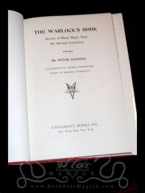 The Warlock's Book (1976) - Dark Star Magick