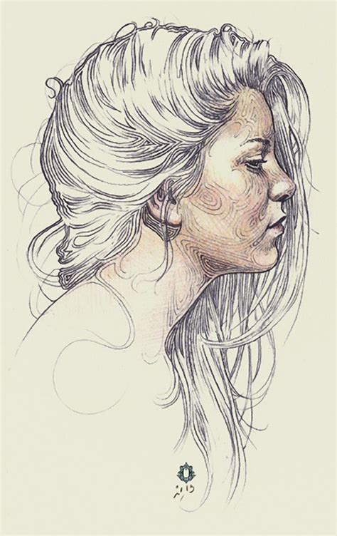 Side Profile Face Woman Sketch at PaintingValley.com | Explore ...