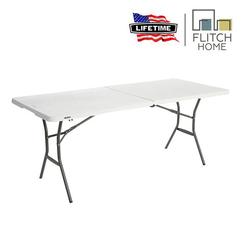 Lifetime 6 FT Fold-In-Half Table - White | Lazada PH