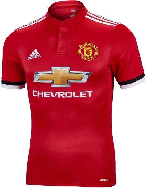 adidas Manchester United Authentic Home Jersey 2017-18 - Soccer Master