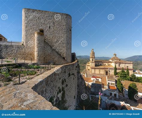 Olvera Castle and Church of Nuestra Senora De La Encarnacion - Olvera, Andalusia, Spain Stock ...