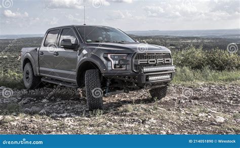 Amazing Pictures of a Black Ford Raptor Truck Going Off-road in Texas, USA Editorial Image ...